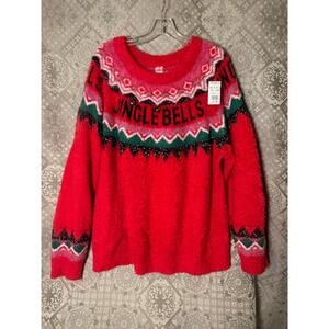 Ugly Christmas Sweater Jingle Bells Women's 2X Xmas Holiday